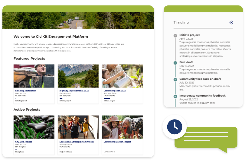 Engagement Platform Screenshot and Graphics