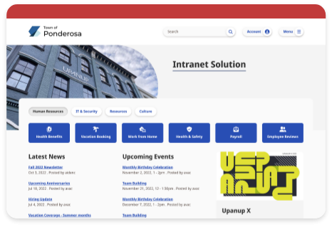 Intranet Demo Screenshot