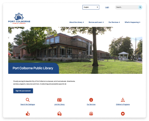 Port Colborne Public Library Home Page