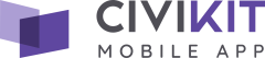 Wordmark icon of CiviKit Community App